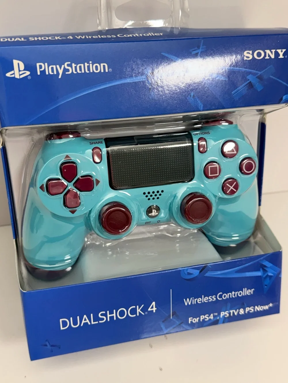 Sony DualShock 4 Wireless Controller Teal with Pink Buttons